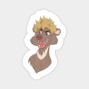 Anthro ferret face Magnet