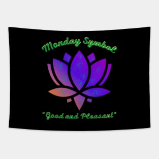 Monday symbol and a positive meaning Tapestry