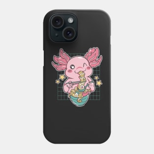 Plush Axolotl Ramen Shirt Kawaii Stuff Japanese Ramen Bowl Phone Case