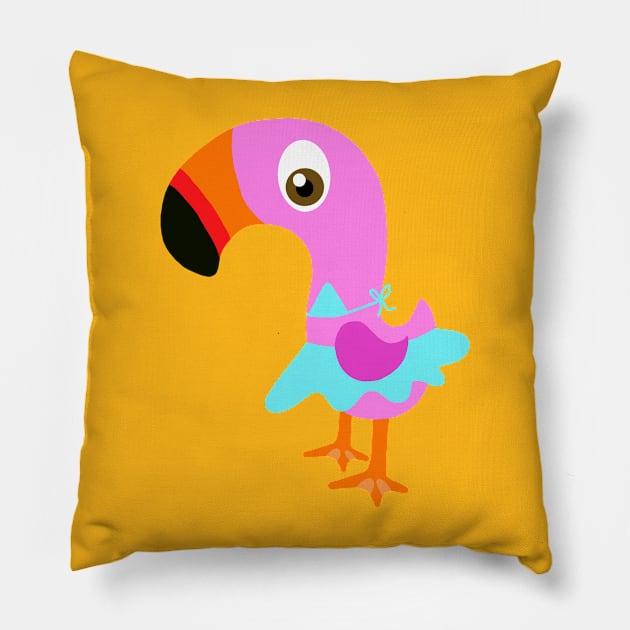 flamingo Pillow by ElviaMontemayor