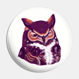 Purple Owl Pin