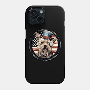 Silky Terrier 4th of July Phone Case