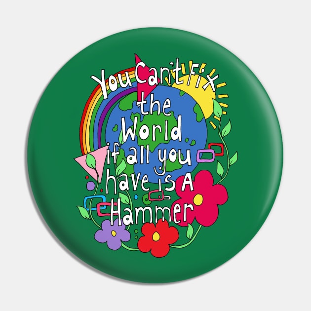 You cant fix the world Pin by Kezylou