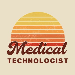 Medical Laboratory Scientist -  Retro Sunset Design T-Shirt