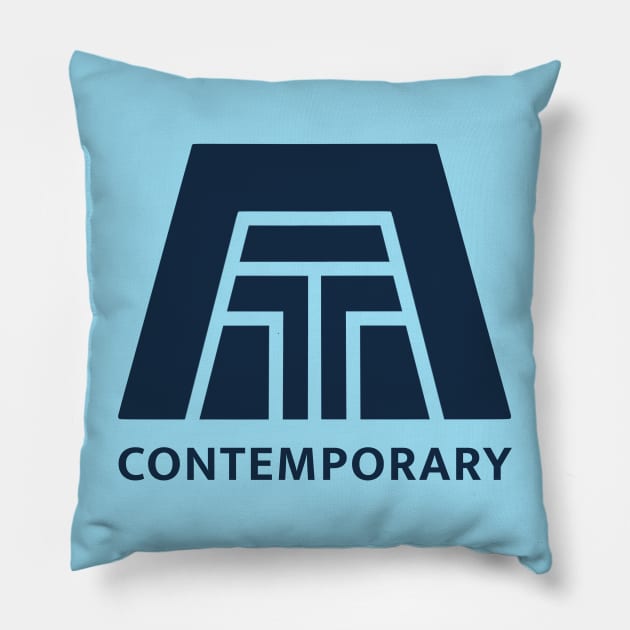 Mid century modern contemporary Pillow by EnglishGent