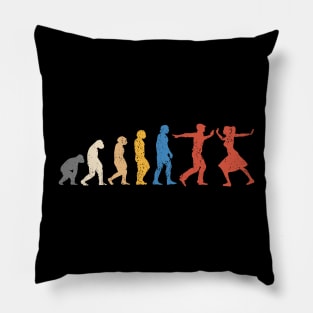 Lindy Hop Retro Evolution Design Pillow