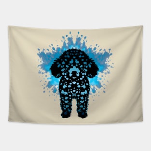 Poodle Stencil Art Tapestry