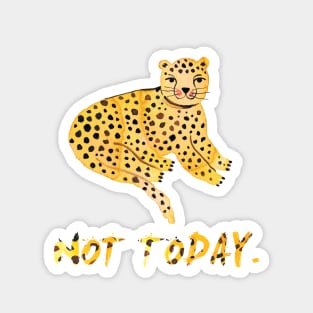 Tiger - Big cat - Not today - dots Magnet