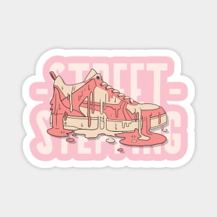 melting shoes street wear art Magnet