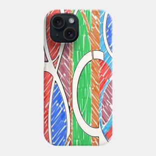 Abstract Ovals Phone Case