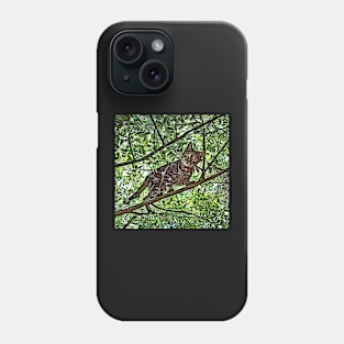 Cat In Tree #1b Phone Case