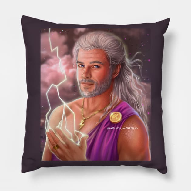 Zeus Pillow by helen_morgun