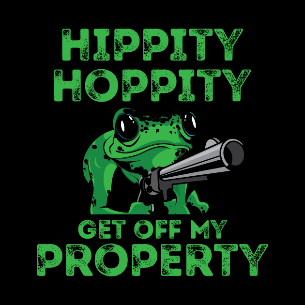 'Hippity Hoppity Get Off My Property' Cute Frog by ourwackyhome