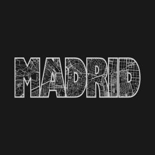 Madrid Street Map T-Shirt