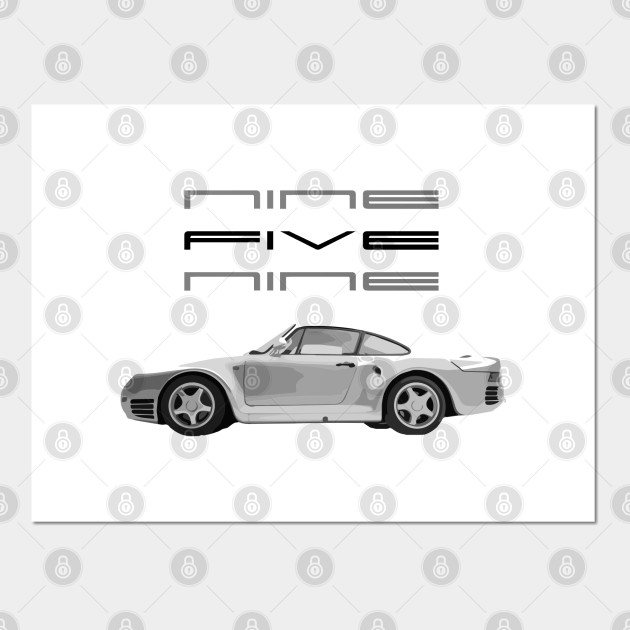 Porsche 959 Porsche 959 Poster E Stampa Artistica Teepublic It