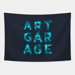 Street Art Garage Splash Graffiti Tapestry