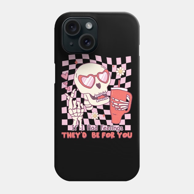 If I Had Feelings They'd Be For You Cupid Valentines Day Phone Case by Pop Cult Store