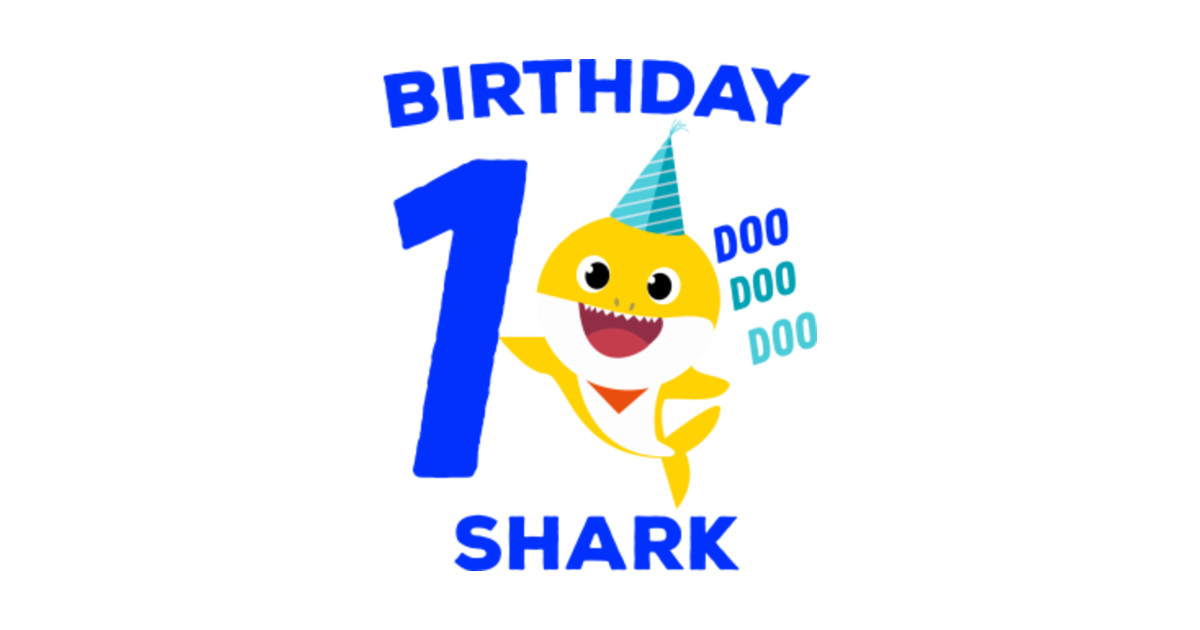 Birthday Shark (Baby Shark Song Clip Art) - 1st Birthday ...