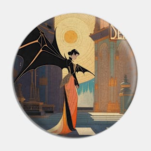 Halloween Spooky Season Contemplating Countess Pin