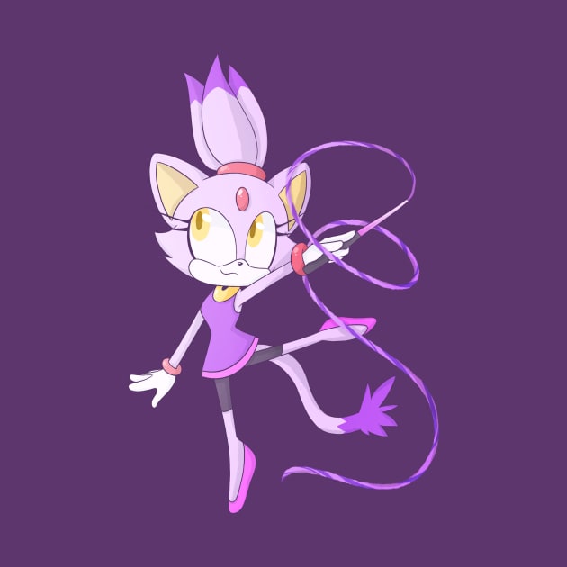 Blaze the Cat - Rhythmic Gymnastics by SpookytheKitty2001