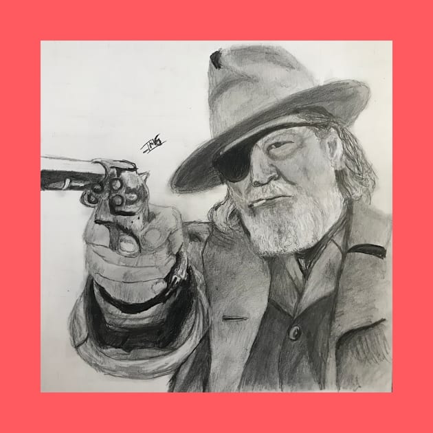 Cowboy Drawing by JmacSketch