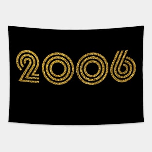 2006 Birth Year Glitter Effect Tapestry