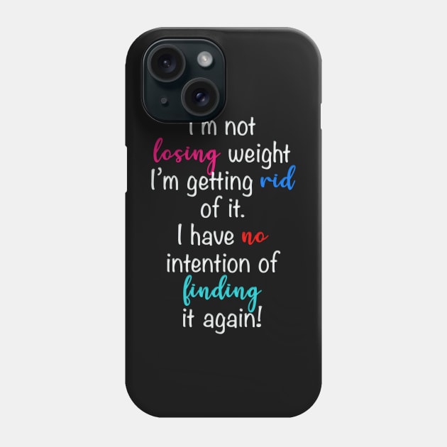 Funny losing weight diet Phone Case by By Diane Maclaine