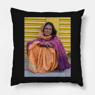 Nepali Woman. Pillow