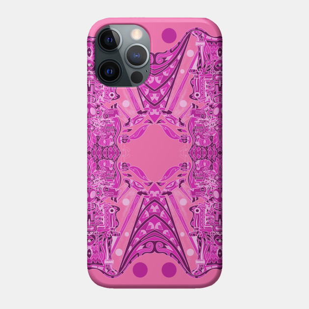 pink mayan alien ecopop - Maya - Phone Case