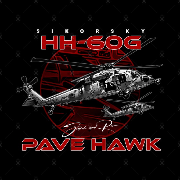 HH-60G Pave Hawk Search and  Rescue Helicopter Us Navy Air Force by aeroloversclothing