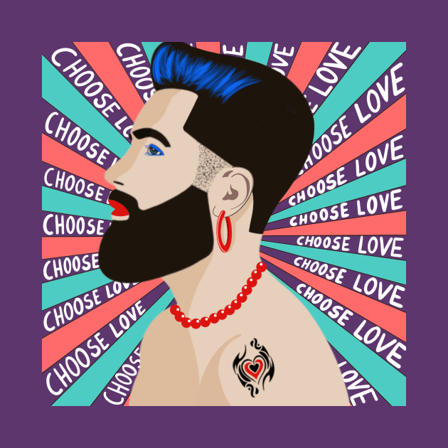 Choose Love Queer by RoeArtwork