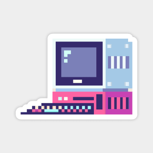 Pixel Art Retro Computer Magnet