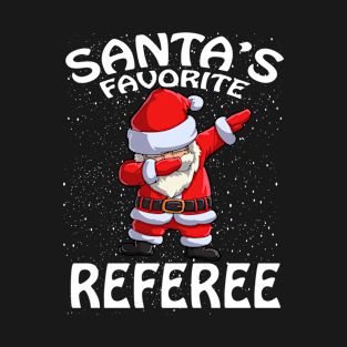 Santas Favorite Referee Christmas T-Shirt