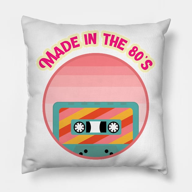 Made in the 80's Pillow by Kataclysma