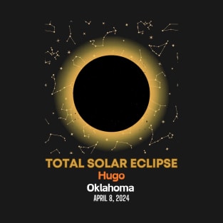 Hugo, Oklahoma OK Total Solar Eclipse April 8, 2024 T-Shirt