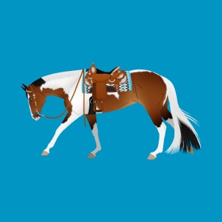 Tobiano Western Pleasure Horse - Equine Rampaige T-Shirt