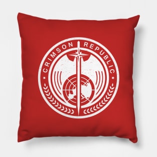 Crimson Republic Patch Pillow