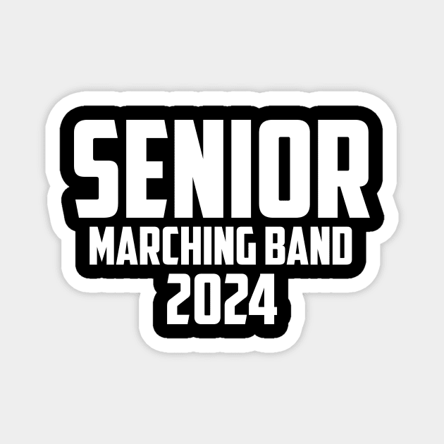 2024 Senior Snare Drum Class of 2024 Marching Band Magnet by Giftyshoop