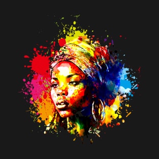 African woman watercolor T-Shirt