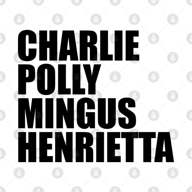 Charlie Polly Mingus Henrietta by King Of HBCUs