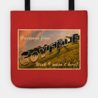 Covfefe Postcard Tote