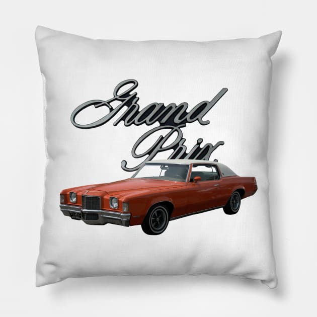 1971 Pontiac Grand Prix Pillow by Permages LLC