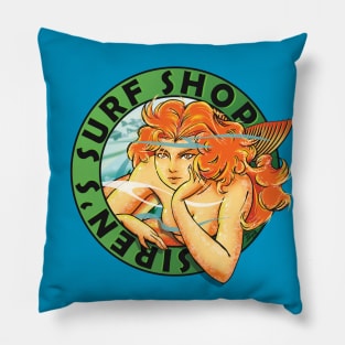 Siren's Surf Shop Pillow