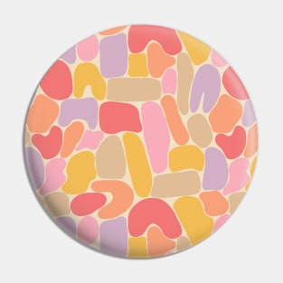 Colorful abstract shapes pattern in warm tones Pin