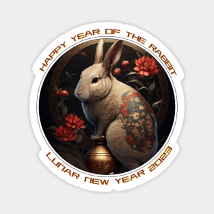 2023 Year of the Rabbit / Lunar Year 2023 / Chinese New Year/ Zodiac Animal Tee Magnet