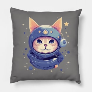 Cat in Space T-shirt Pillow