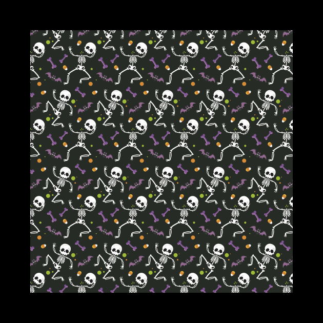 Halloween Seamless Pattern by aquariart