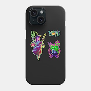 Halloween Spider Witch & Green Cauldron Pack Phone Case