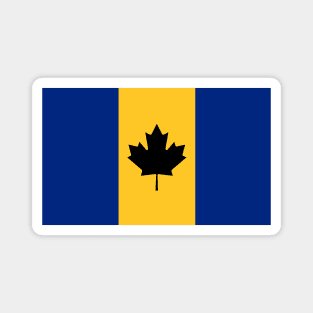 Barbados / Canada Flag Mashup Magnet