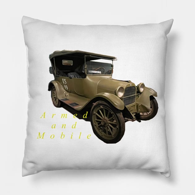 Military vehicle Pillow by Laybov